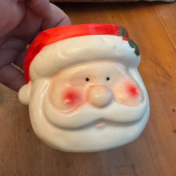 Vintage Santa Clause Planter, Ceramic 3D container - Picture 1 of 9